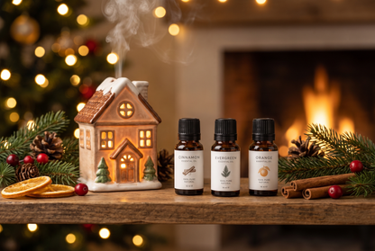 Snowy Lane Essential Oils - Lifestyle with Diffuser