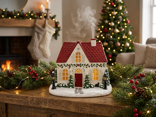 Snowy Lane Holly Cottage - Lifestyle Mantelpiece